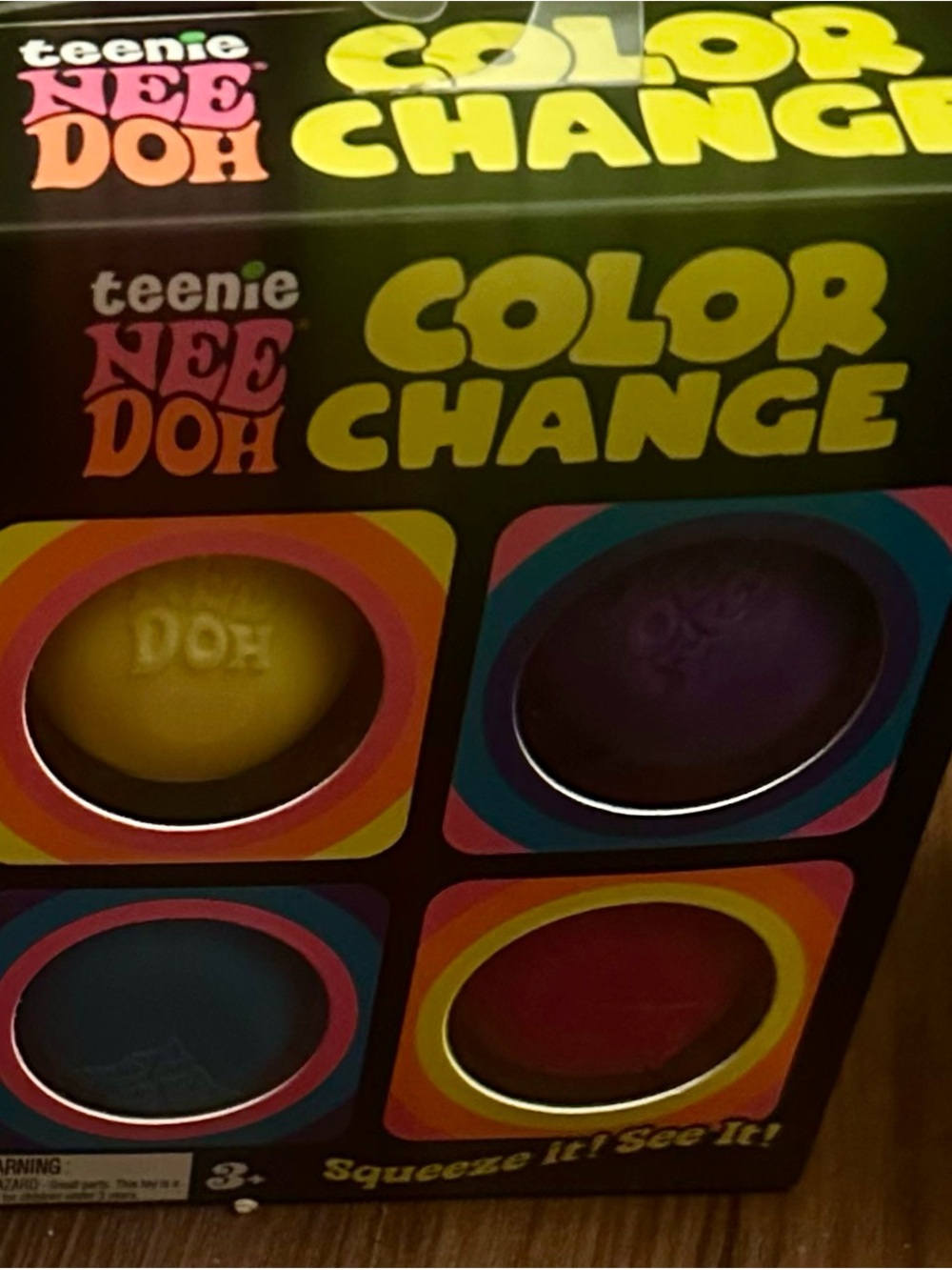 NeeDoh Teenie Color Change 4-pack